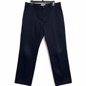 St. John’s Bay 100% Cotton men’s Flat Front Chino pants dark blue 36x30